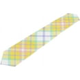 thumbnail image 5 of 13"x70" Rectangle Cloth Table Runner Yellow Pattern Tartan Table Cover for Wedding Birthday Holiday, 5 of 5