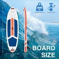 thumbnail image 2 of Betcozy Inflatable Stand Up Paddle Board, 2-in-1 Paddle with Premium SUP Paddleboard Accessories, Stable & Non-Slip Deck for Adults & Youth of All Skill Levels, Orange, 2 of 7
