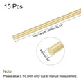 thumbnail image 2 of Uxcell Brass Rod,Brass Solid Round Rod 2mm/0.08inch Diameter 305mm Length Lathe Bar Stock for RC Model DIY Craft Pack of 15, 2 of 5