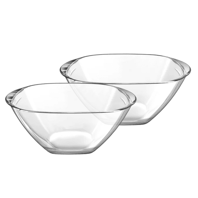 Tazón Borgonovo Juego de 2 Bowls de Vidrio 14 cm