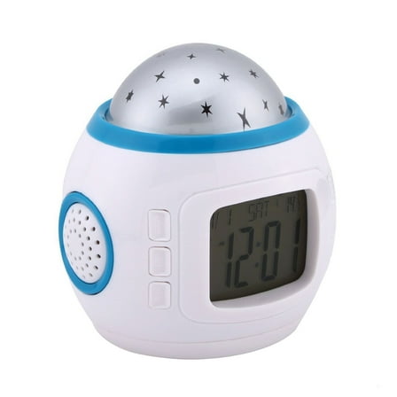 Raindrops  Clock Projector Portable Night Light Children Lamp Student