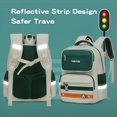 thumbnail image 4 of Mok Kids' Large Capacity Backpack - Waterproof, Lightweight With Adjustable Straps & Multiple Compartments For School And Travel, 4 of 5