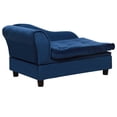 thumbnail image 5 of Noaman PawHut Luxury Small Dog Bed with Hidden Storage, 29.9" L x 17.7" W x 16.9" H, Soft 3" Foam Couch for Puppies & Small Breeds, Modern Blue Pet Furniture, 5 of 10