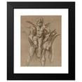 thumbnail image 2 of Giovanni Pietro Possenti 20x24 Black Modern Framed Museum Art Print Titled - Two Putti Carrying a Third Putti (Mid-17th&nbsp;Century), 2 of 5