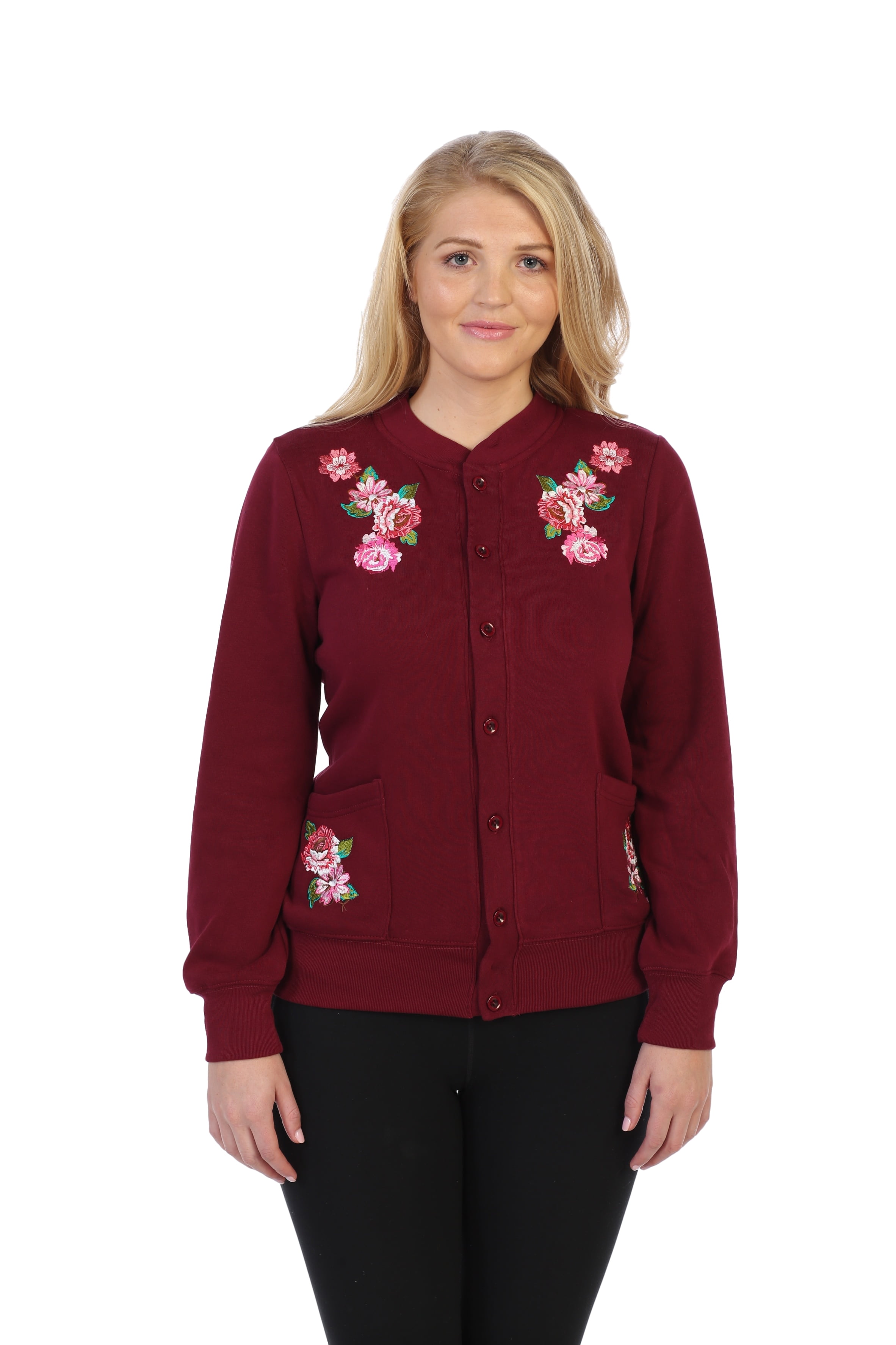 Female Unik unik unik Women Embroidered Cotton Blend Cardigan Female Unik unik unik Women Embroidered Cotton Blend Cardigan