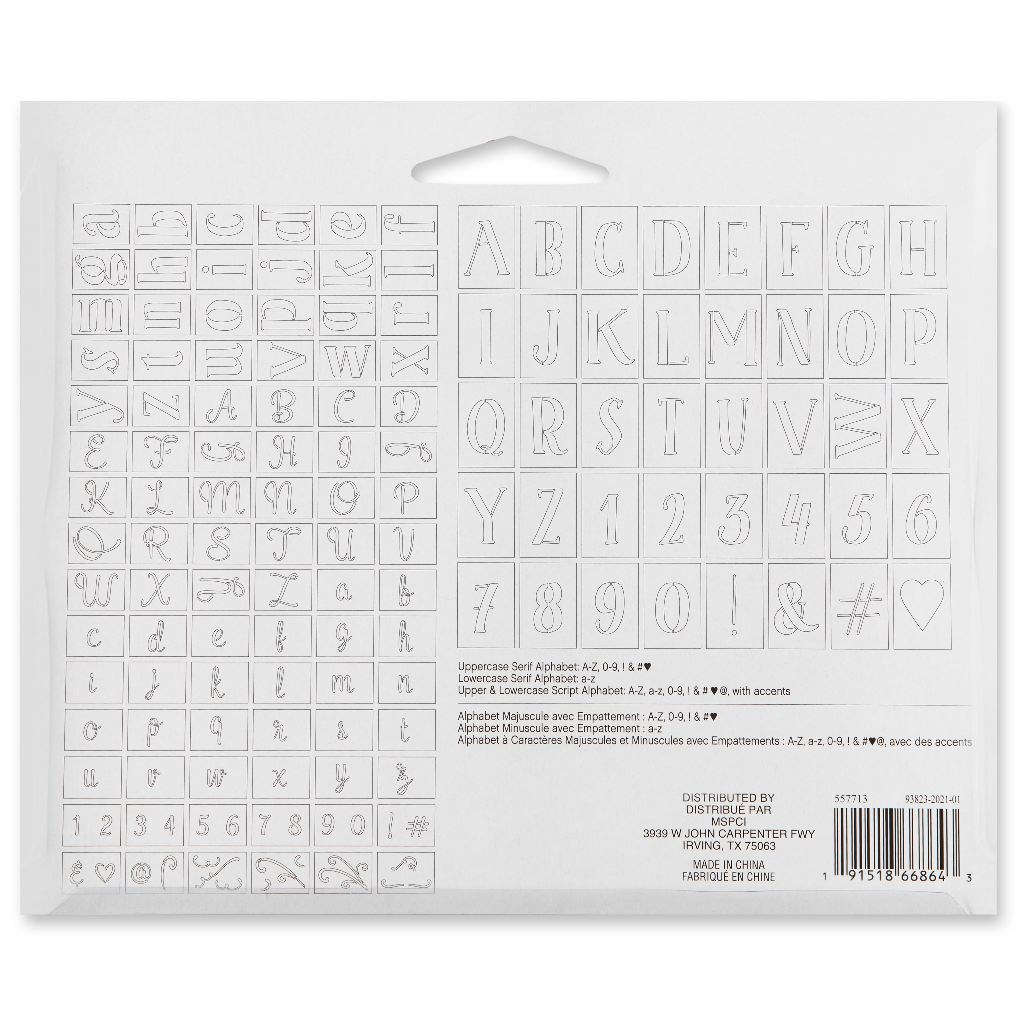 Craft Smart Letter Stencils Value Pack