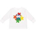 thumbnail image 3 of Inktastic Autism Awareness Puzzle Piece Owl Boys or Girls Long Sleeve Toddler T-Shirt, 3 of 5