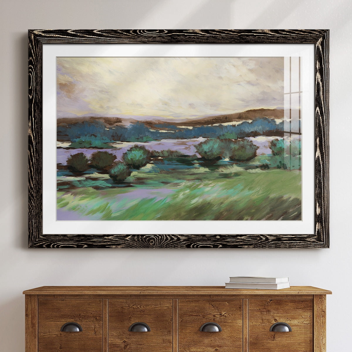 Sunny Desert Floor-Premium Framed Print - Ready to Hang