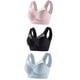 thumbnail image 1 of Conjunto de 3 sujetadores sin tirantes de encaje para mujer: costura lateral fina, ajustables, nailon/spandex, para todas las estaciones, 1 of 3