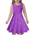thumbnail image 1 of Robe d'Été pour Filles Robe Évasée Sans Manches Teinture sur Nœuds pour Filles Robe Princesse, 1 of 5