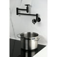 thumbnail image 2 of Kingston Brass KS8100RX Belknap Wall Mount Pot Filler Faucet, Matte Black, 2 of 7