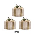 thumbnail image 4 of Langgg Christmas Decorative Box Christmas Iron Ornament Glow Gift Box, 4 of 7