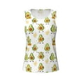 thumbnail image 3 of Picia Lovely Avocado Pattern Women's Workout Tank Top,Breathable Activewear,Slim Fit Athletic Top,Versatile Workout Moisture-wicking top-XX-Large, 3 of 9