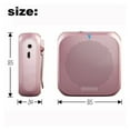thumbnail image 3 of Rolton K400 Portable Voice Amplifier Megaphone Booster 4 Colors Portable Wired Mini Audio Speaker FM Radio MP3 Teacher Training
--------
Powerful Sound, 3 of 7