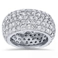 thumbnail image 1 of F/VS 5 3/4ct Pave Lab Grown Diamond Eternity Wedding Anniversary Ring, 1 of 3