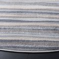 thumbnail image 3 of SAFAVIEH Lagoon Kandy Striped Area Rug, Grey/Ivory, 6'7" x 6'7" Round, 3 of 8