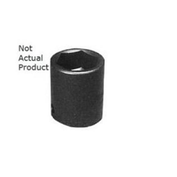 1 in. Drive Short 6 Point Impact Socket, 0.81 in.