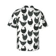 thumbnail image 3 of Goofa Retro Rooster Hawaiian Shirt for Men, Unisex Summer Beach Casual Short Sleeve Button Down Shirts,Aloha Tropical Floral print shirt-X-Large, 3 of 9