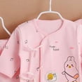 thumbnail image 3 of Linfrsh Girl Preemie Clothes Preemie Twin Baby Boy Clothes Baby 5PCS Sleeve +Bib Tops+Hat+Pants Long Girls Outfits Long Sleeve Cute Light Pink,0-3 Months, 3 of 4