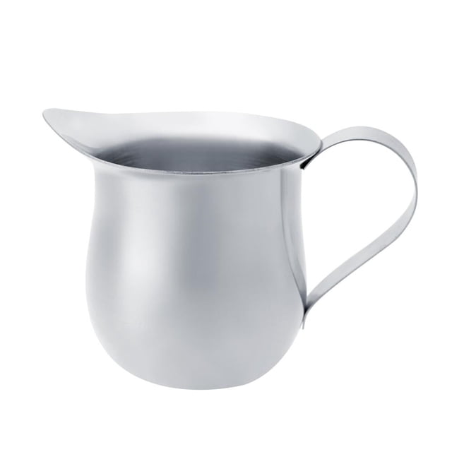 Jarra para espumar leche LYUMO de acero inoxidable para café, crema y espresso. Jarra para leche. Jarra para espumar leche de acero inoxidable.