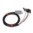 thumbnail image 1 of Cable Y Pb Pr para Game Cube, cable componente de 1,8 m/5,9 pies Cable HDAV de doble componente Cable AV digital para Game Cube Características de vanguardia, 1 of 9