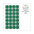 thumbnail image 6 of (3 pack) Self-Adhesive Removable Color-Coding Labels, 3/4" dia, Green, 1008/Pack -UNV40115, 6 of 8