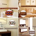 thumbnail image 4 of Self Adhesive Removable Wallpaper Stone Border Moisture-proof Waist Line Bathroom Toilet Kitchen Kitchen Delicate Texture Wall Sticker Glass Tile Type 4, 4 of 9