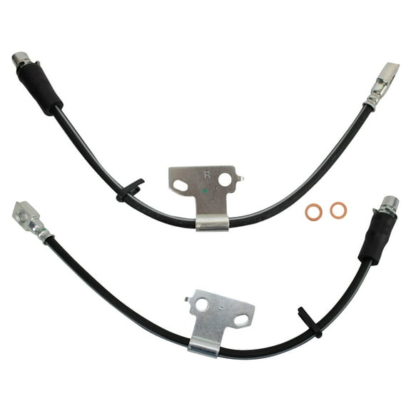 TRQ Front Brake Hose Set BLA63839 Fits Select 2007-2014 Ford Expedition , 2007-2014 Lincoln Navigator