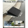 thumbnail image 3 of KFFKFF Driveway Curb Ramp, 7000 lbs Load Capacity, 7 Inches Rise Height Heavy Duty Curbside Bridge Ramp with Drainage Tank, 3 of 9