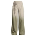 thumbnail image 2 of Women's Wide Leg Pants Baggy Lounge Yoga Loose Running Workout Side Drawstring Joggers with Pockets, 2 of 6
