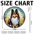 thumbnail image 3 of 89Bloom Shetland Sheepdog Window Hanging Stained Glass, Shetland Sheepdog Suncatchers for Windows Stained Glass, Stained Glass Dog suncatcher, Dog Stained Glass, 3 of 8