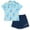 Blue, variant on Bluey Bingo Polo Shirt and Shorts Outfit Set Toddler to Little Kid