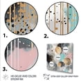 thumbnail image 3 of Designart "Melody of Grey and Gold Pastel Stripes I" Abstract Wall Art - Modern Grey Abstract Modern Shapes Living Room Canvas Art, 3 of 6