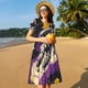 thumbnail image 4 of Disketp Astronaut Floating purple Space para Vestido de Manga Corta para Mujeres, Vestidos de Verano para Mujeres, Casual y Holgado para la Playa, 4 of 6