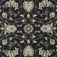 thumbnail image 6 of SAFAVIEH Lyndhurst Janel Traditional Bordered Area Rug, Anthracite/Cream, 7' x 7' Square, 6 of 7