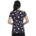 thumbnail image 3 of Dickies EDS Medical Scrubs Top for Women V-Neck DK700, XL, Smile It's Toothsday, 3 of 6