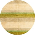 thumbnail image 1 of Ahgly Company Indoor Round Abstract Gold Solid Area Rugs, 3' Round, 1 of 6