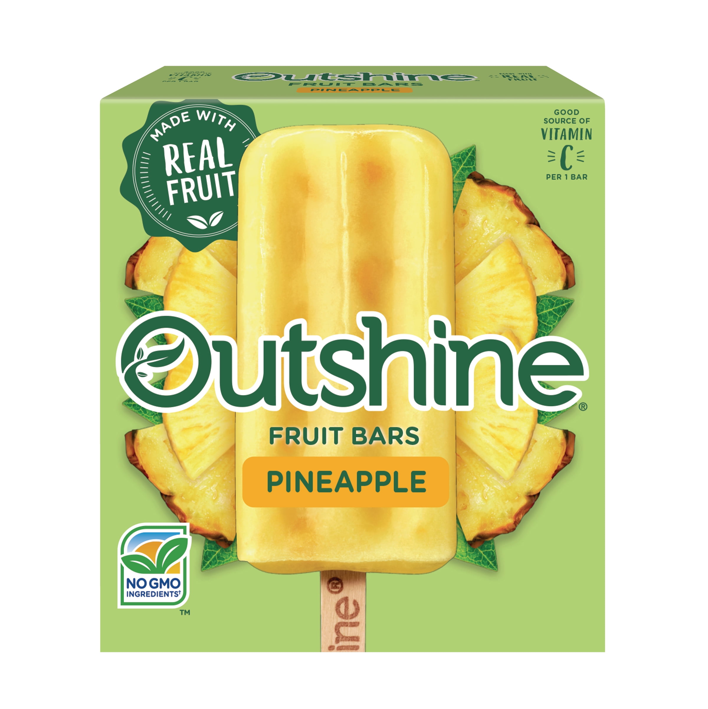 Outshine Pineapple Frozen Real Fruit Bars, 6 Ct