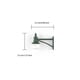 thumbnail image 3 of Ounissouiy Lámparas de cuello de cisne de pared a escala 1:87, modelo de calle de 3V, diseño de ferrocarril, luz blanca cálida decorativa para Artesanía Negro/Blanco cálido, 3 of 6