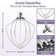 thumbnail image 2 of Accesorio de batidor GVODE de acero inoxidable para KitchenAid de 4,5 a 5 cuartos de galón, 2 of 7