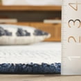 thumbnail image 4 of SAFAVIEH Metro Patricia Distressed Runner Rug, Navy/Ivory, 2'3" x 8', 4 of 7