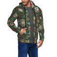 thumbnail image 3 of Zip Up Hoodies for Men - red leaves Long Sleeve Comfrt Men'S Fashion Hoodies & Sweatshirts, Jackets for Men Hoodies Pullover Clothing Clothes with Pouch, 3 of 5