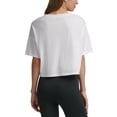 thumbnail image 2 of Calvin Klein Performance Logo Cropped T-Shirt Size Size XS White MSRP $40, 2 of 2