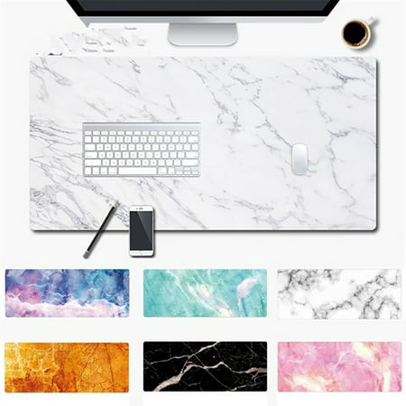 Extended Gaming Mouse Pad Table Rubber Marble Grain Computer Desk