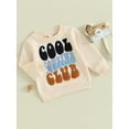 thumbnail image 3 of KelaJuan Kids Baby Sweatshirt Letter Pattern Long Sleeve Pullovers Autumn Tops for Toddler Baby Cute Fall Clothes, 3 of 6