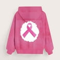 thumbnail image 5 of YUNAFFT Girls Hooded Sweatshirt Ribbon Print Long Sleeve Pocket Front Casual Comfort, 5 of 5