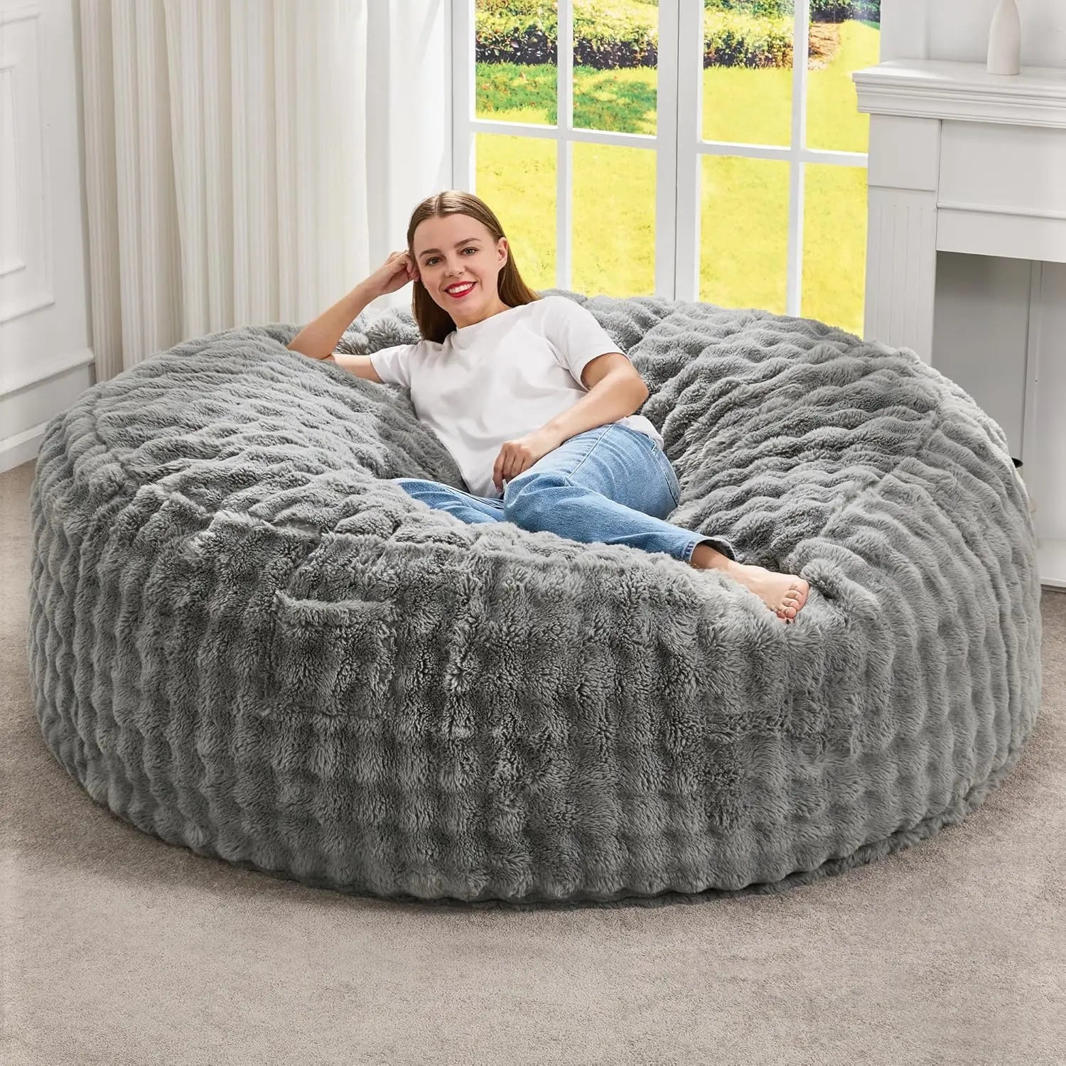 Free Shipping! Chill Sack Bean Bag Chair, Memory Foam Lounger with