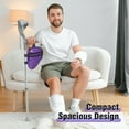 thumbnail image 3 of SupreGear Forearm Crutch Bag, Lightweight Elbow Pouch with Cup Holder, Purple, 1 Pack, 3 of 7
