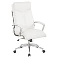 thumbnail image 1 of Pemberly Row Executive Faux Leather High Back Chair in White with Padded Arms, 1 of 5