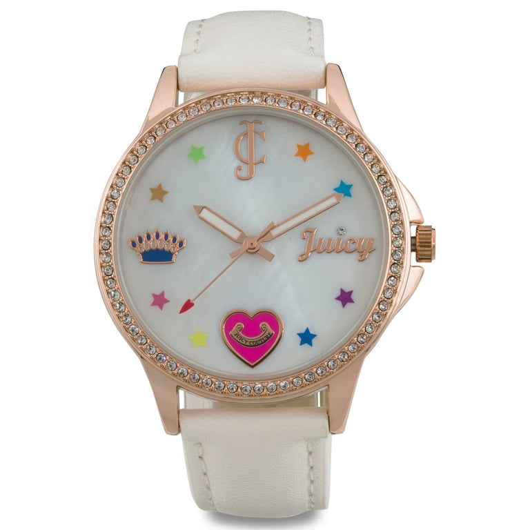 Juicy Couture JC/1106RGWT Black Label Women's Analog Watch White